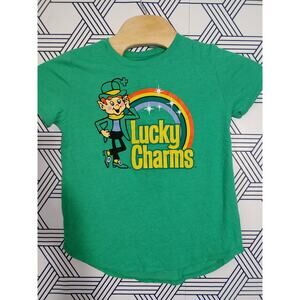 Lucky Charms Ladies Whimsical  Leprechaun Rainbow tshirt